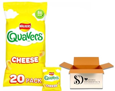 Walkers Quavers Variety Snacks 20X16g Walkers Crips Under 100 Calories 20 Cheese Flavors Potato Snack
