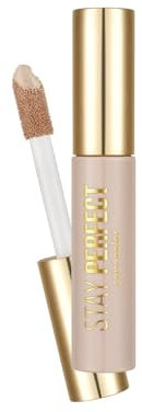 Flormar Stay Perfect Concealer - Flüssig-Concealer mit Jumbo-Applikator – Hohe Deckkraft & cremige Textur gegen Augenringe, Rötungen & Unreinheiten – 3 Soft Beige