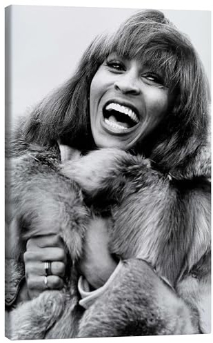 Posterlounge Tina Turner, 1978 Canvas print | 40 x 60 cm Black and white Wall art Wall decor