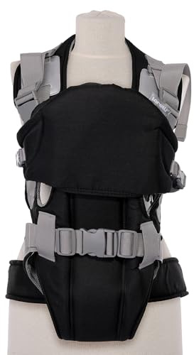 Lorelli Babytrage 3 in 1 Tragehilfe Weekend Bauchtrage 2 Richtungen ab 4 Monate, Farbe:black