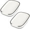 Swuut Ceramic Spoon Rest,Sofa Dishes Set of 2,Spoon Holder for Spatula,Tongs,Gadgets,Coffee Spoon,Spoon Cradle for Stove Top,Key Rest Christmas Gift(White,L)