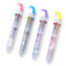 LuLiyLdJ Kugelschreiber 10 Farben 10-in-1 Multicolor - Mehrfarbiger Stift, Einhorn mit geschlossenen Augen, 4 Stück