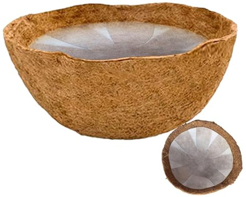 Shurzzesj Kokoseinlage, Coco Liner Mulch, Kokos-Einlage Natur Für Hängemapeln Kokoseinlage Kokosmatte Hängekorb Kokos Ersatzeinlage Hanging Basket Für Garten Blumentopf, Kokosfaser-Ersatz-Futter