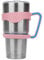Linkidea Tumbler Handle Compatible with 30oz YETI Rambler, OZARK TRAIL Tumbler, Portable Anti Slip Travel Mug Grip, Pink