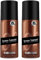 bruno banani Magnetic Man Deo-Bodyspray, Körperspray mit fesselnd-holziger Ambernote, 24h Halt, 150ml (Packung mit 2)