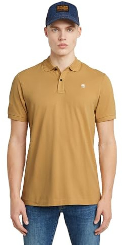 G-STAR Men's Dunda Overdyed Slim Polo Shirt, Yellow (Inca D11595-5864-1856), L