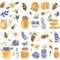 CRASPIRE 8Pcs 8 Styles Bee Window Decals Animal Wall Cling Plastic PVC Waterproof Self Adhesive Yellow Bees Honey Comb Flowers Leaves Large Stickers for Home Summer Carnival Party Decors Supplies