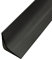 Plinthe souple autocollante avec passage de câbles, coins intérieurs pour plinthes d'angle, pour portes, fenêtres, murs, cuisine, carrelage, facile à découper (noir, 3 m)