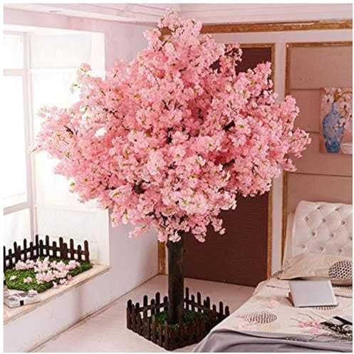 250 * 250cm,Albero di Ciliegio Artificiale Rosa, Splendida Decorazione Floreale per Matrimoni, Interno ed Esterno, Grande Albero di Ciliegio Rosa
