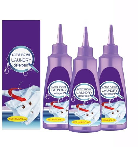 Smacchiatore per vestiti, rimuove le macchie di bucato con enzimi attivi, rimuove le macchie ostinate degli indumenti, rimuove rapidamente le macchie da bucato, rimuove lo sporco e le macchie di