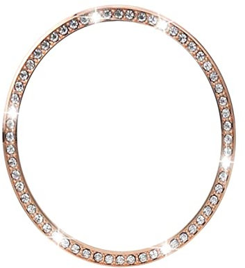 COLLBATH Bling Lünette Ring Kompatibel Mit Samsung Watch 4 Anti-Kratz Metallrahmen Schützender Und Dekorativer Uhrenrand in Roségold