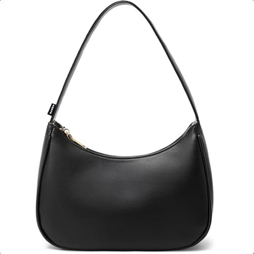 Kioto Handtasche Damen Schultertasche Klein, Unterarmtasche mit Reißverschluss Modische Tasche Shoulder Bag Clean Girl für Dating Party Freizeit Einkaufe