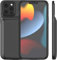 Battery Case for iPhone 13 Pro Max, Slim Extended Batteri Charging Cases for iPhone 13ProMax 5G Portable Rechargeable External Backup Power Bank Charger Protective Cover,Black