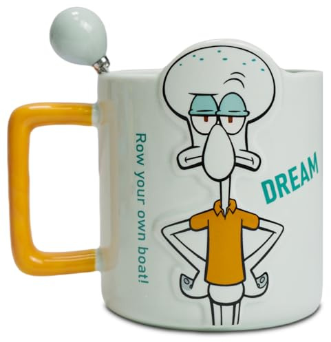 LUCYLANKER Lustige Oktopus-Kaffeetasse, 3D-Tierbecher, niedlicher Oktopus-Keramikbecher, Geburtstagsgeschenk für Männer, Frauen, Freunde und Tierliebhaber, 400 ml (Octopus 2)