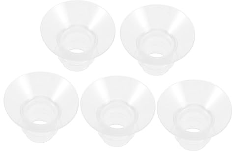 UTHCLO Silicone Breast Pump Flange Inserts 5pcs 13mm-21mm Wearable Electric Breast Pump Accessories for Moms