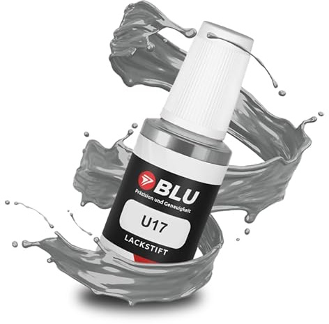 BLU Auto Lackstift Grau kompatibel für Mitsubishi U17 Titanium Grey | Auto Lack Reparatur Ausbesserungslack