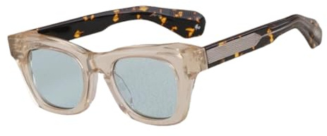 TOIPASTN Acetat-Sonnenbrille für Damen und Herren, Luxus (C7)