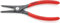Knipex Pinza di Precisione per Anelli di Sicurezza per Anelli di Sicurezza Esterni Su Alberi Bonderizzata Grigia, Rivestiti in Resina Sintetica Antiscivolo 180 Mm 49 11 A2