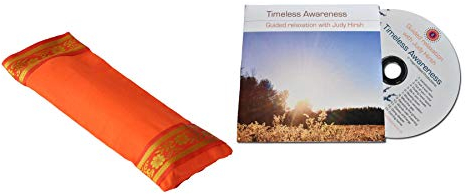 Yoga United Entspannungs-Geschenkset – Orange Augenpolster & Entspannungs-CD