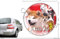 Pets-easy Circular Aufkleber Hund 15 cm Akita Inu