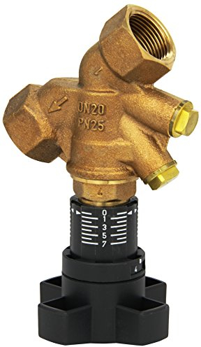 Oventrop Strangregulierventil Hydrocontrol VTRDN20, 3/4 Zoll IG mit Blindstopfen, rotguss, 1060106
