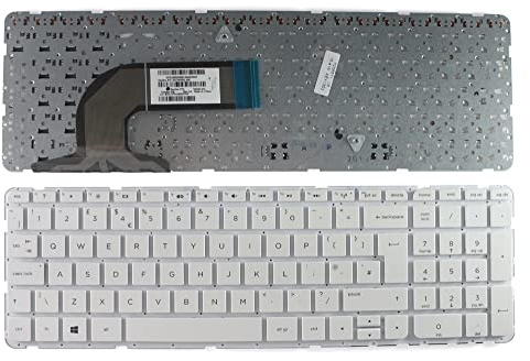 Keyboards4Laptops Reino Unido Blanco Windows 8 Teclado de Repuesto para Ordenador portátil Compatible con HP Pavilion 15-N280US