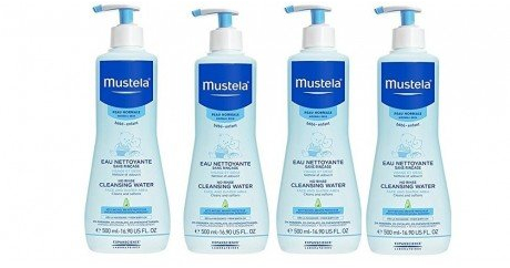 Mustela - Acqua detergente senza risciacquo, 4 x 500 ml