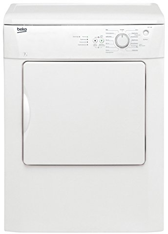 Beko DV 7120 ablufttrockner/C/7 Kg/Blanc/Programme Bonde affichage/Protection/Froisse flexysense Enrouleur de mesure électronique humidité/15 programmes/reversierende mouvements