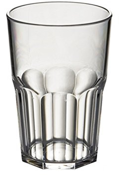 AIOS Set of 6 Classic Tumblers Unbreakable Polycarbonate Capacity 420ml/15oz