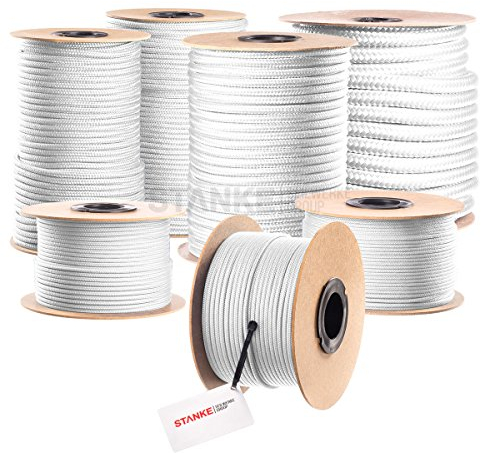 Seilwerk STANKE Polypropylenseil 10mm - 15m Weiß | Tomatenpflanzen Aufhängeseil | Seil für Landwirtschaft, Gartenbau | Reißfeste Bauschnur, Reepschnur