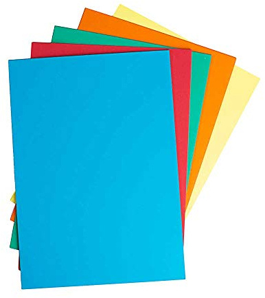 House of Card & Paper A4 160 GSM Card - Assorted Bright (Pack of 250 Sheets)