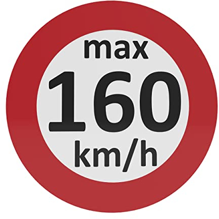 AUPROTEC Geschwindigkeitsaufkleber Winterreifen Aufkleber 160-240 km/h Auswahl: (5 Stück, 160 km/h)