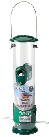 Peckish All Weather Metal Bird Seed Feeder, Large