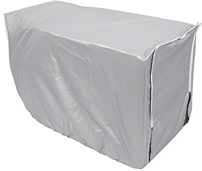Yosoo Externe Klimaanlagenabdeckungen, Schutz für Klimagerät Außen, Abdeckplane 94x40x73cm, Wasserfest, Silber, Polyester