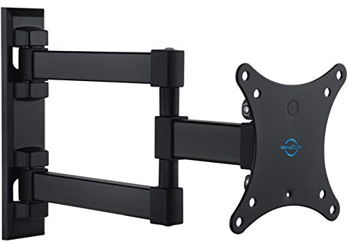 deleyCON Soporte Universal de Pared para TV 13-27 Pulgadas (33-69cm) Inclinable y Rotatorio - 20Kg - hasta VESA 100x100 Plasma LCD LED OLED TFT