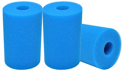 Jiklophg Éponge filtrante pour type B, cartouche en mousse compatible avec le type B pour piscines hors-sol, réutilisable, lavable