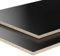 18mm Multiplex Zuschnitt schwarz melaminbeschichtet Länge bis 200cm Multiplexplatten Zuschnitte Auswahl: 40x40 cm