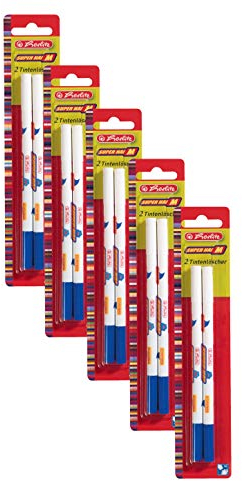 Herlitz Tintenlöscher Superhai, Strichstärke: 1 mm (5x 2er Pack)