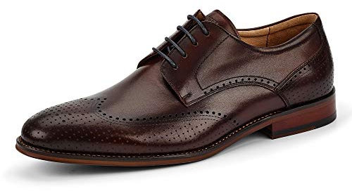 DIGEL Selleng Business Schuhe Herren, Anzugschuhe Herren, Herrenschuhe, Braun - Größe 44 EU