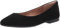 Amazon Essentials Women's Pointed-Toe Ballet Flat, Black Microsuede, 7 UK