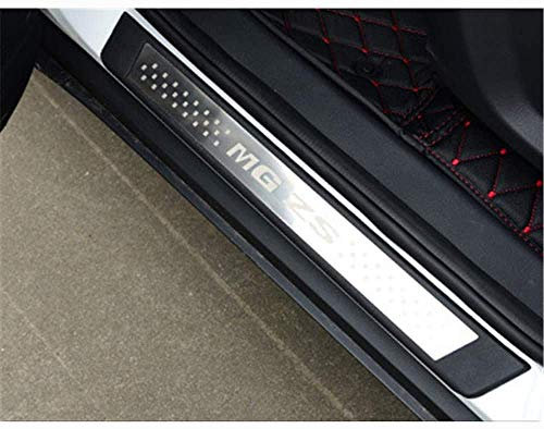 4pcs Car Door Sill Protector,For MG ZS Door Sill Scuff Guard Cover Pedal,Stainless Steel Sticker Trim Non-Slip Anti-Scratch Accessories
