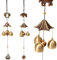 2 Stück Fengshui Glocke Wind Chime Antikes Kupfer Windspiele Metal Wind Chime Glocken Kupfer Windspiele Kupfer Wind Glockenspiel Ornament Vintage Kupfer Windspiele Für Balkon Garten Fengshui Deko