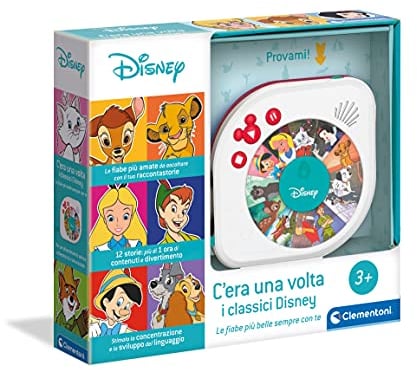Clementoni - 17674 - C'era Una Volta - I Classici Disney Storyteller - Racconta Storie Educativo Elettronico Disney per Bambini 3 Anni, Storytelling in Italiano