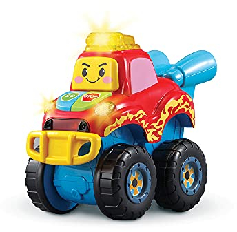 VTech – Tut Tut Bolides - Tiago, Maxi Bolide Magic Moov', Jouet Voiture Interactif – 18 Mois/5 Ans - Version FR 546405 Multicolore