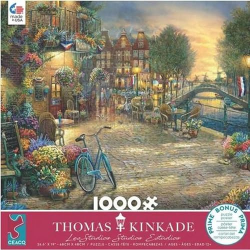 Thomas Kinkade - Amsterdam Café Puzzle (1000 Teile) von Thomas Kinkade Studios