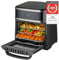 TZS First Austria Heißluftfritteuse 13L, Heißluftofen, Minibackofen, Airfryer, Dörrautomat, Umluft, digital, 8 Programme, 5L Antihaft-Edelstahlkorb, 1700W, 12-Stunden-Timer, ohne Öl