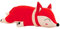 Uposao Fuchs Kuscheltier, 35CM Kawaii liegend Fuchs Tier Puppe Flauschiges Stofftier Tier Plüschkissen Spielzeug Geschenk für Kinder Mädchen Jungen Plüsch Schafskissen Home Sofa Rücken Kissen,Rot