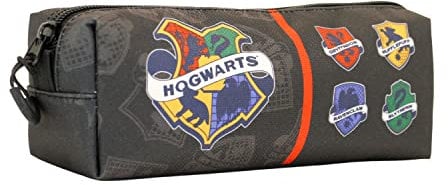 Harry Potter College-Fan Quadrat Federmäppchen, Grau, 21 x 8 cm