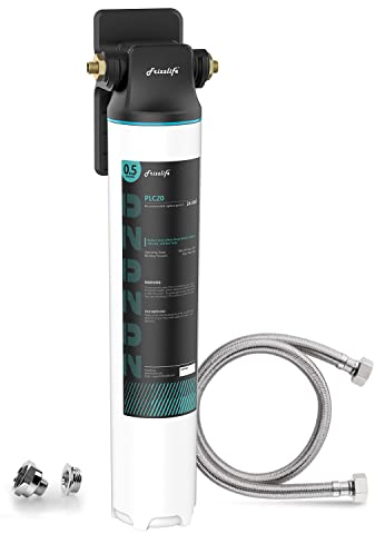 Frizzlife SW20 Under Sink Water Filter System, NSF/ANSI 53&42 zertifiziert, 0,5 Mikron reduziert 99,99% Blei, Chlor, schlechten Geschmack & Geruch, Direktanschluss Wasserfilter, 3 Jahre hohe Kapazität