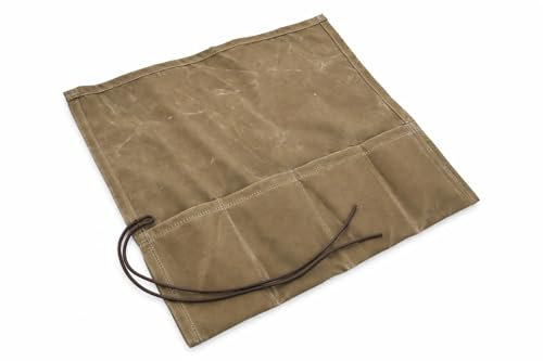Campcraft Outdoors Bushcraft Knife Roll, Waxed Canvas Knife Roll, Tool Roll, Survival Tool Kit